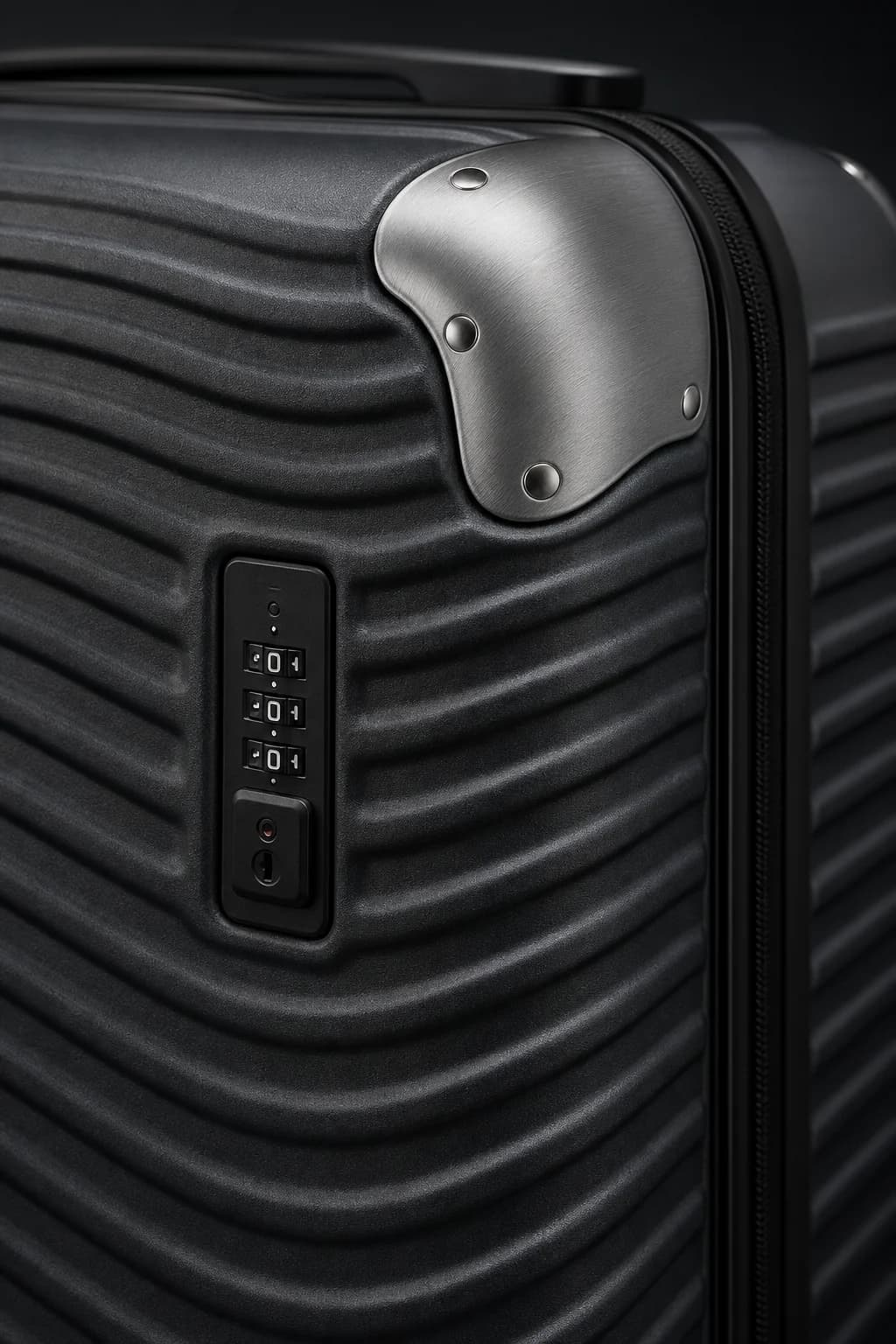 Detail of the Altezza hardshell carry-on
